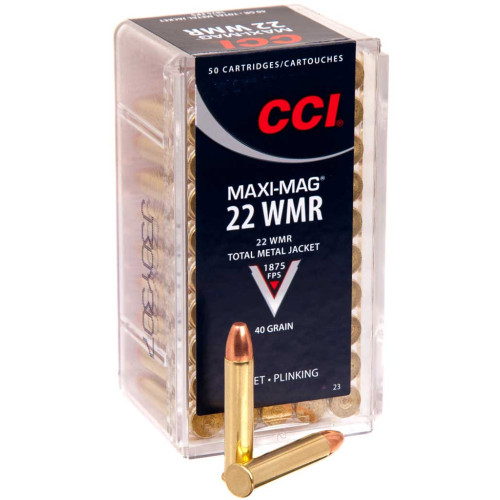 Патрон CCI Maxi-Mag кал. 22 WMR куля TMJ, маса 2.59 гр/40 гран фото