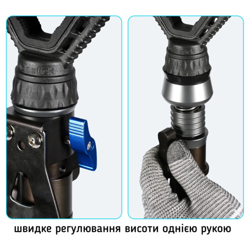 Трипод для стрельбы Fiery Deer Tripod Trigger stick Gen7 V-360PRO (90-165 см) фото 3