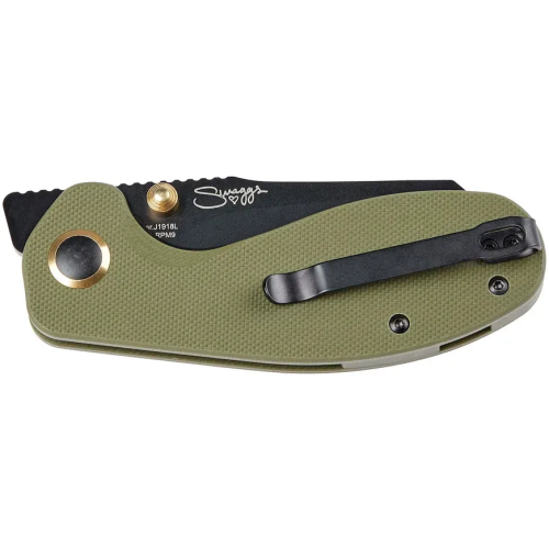 Нoж CJRB Maileah L Black Blade, AR-RPM9 Steel, G10 Green (J1918L-BGN) фото 5