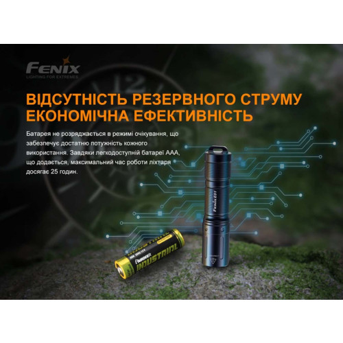 Ліхтар ручний Fenix E01 V2.0 чорний фото 11
