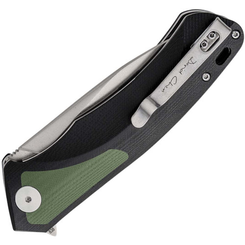 Нож Petrified Fish Pub Black/Green G10, Stonewashed (PF838GRW) фото 3