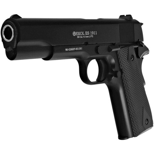 Пневматический пистолет EKOL ES 1911 Black фото 3