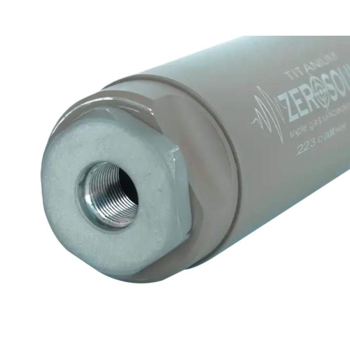 Глушник Zero Sound TITANium кал. 223 Rem - 6,5 Creedmoor. Різьба 1/2"-28 UNEF. Колір - Coyote tan фото 4