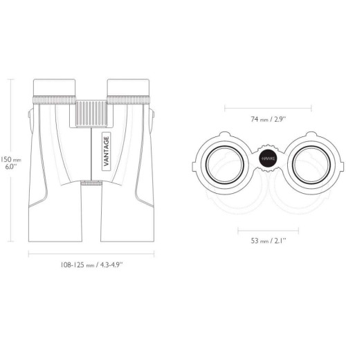 Бинокль Hawke Vantage WP 8х42 Green фото 2