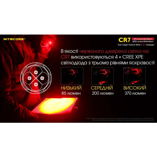Ліхтар Nitecore CR7 фото 4