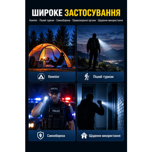 Ручной фонарь Klarus XT1C 1000 лм/850 mAh. Black фото 13