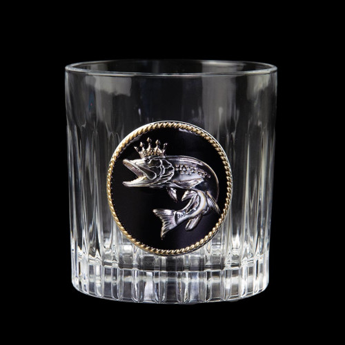 Набор стаканов для виски "КОРОЛЕВА (GOLDFISH)" Boss Crystal, 2 шт.  (B2GLF2XG) фото 2