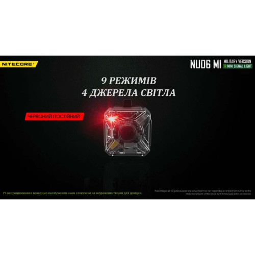 Ліхтар налобний Nitecore NU06 MI фото 8