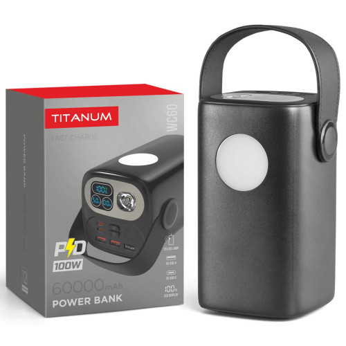 Повербанк Titanum TPB-WC60 60000 mAh Black фото 10