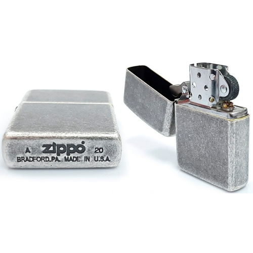 Запальничка ZIPPO Antique Silver Plate 121FB, Античне срібло фото 5