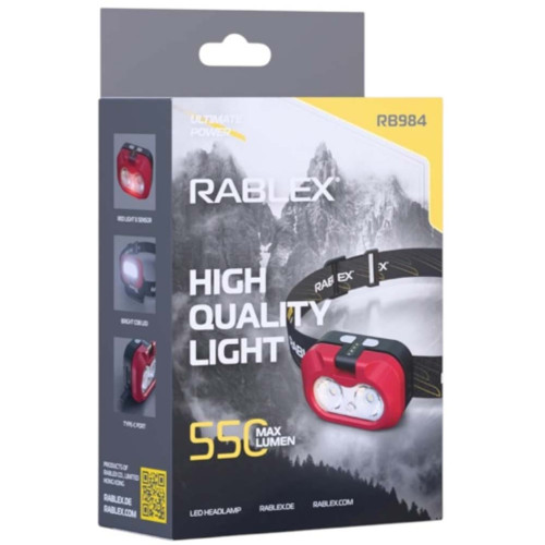 Ліхтар RABLEX RB-984 550 Lumens+RED фото 2