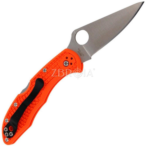 Ніж Spyderco Delica 4 Flat Ground Orange (C11FPOR) фото 2