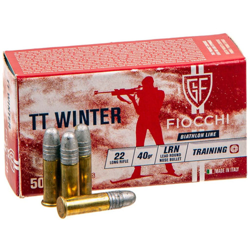 Патрон Fiocchi TT Winter кал. 22 LR куля LRN, маса 2.59 гр/40 гран фото