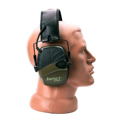 Стрілецькі навушники Howard Leight Impact Sport Earmuff Olive активні фото 4
