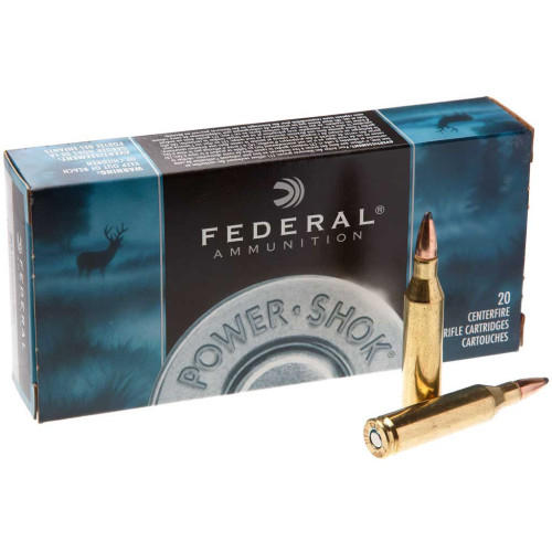 Патрон Federal Power-Shok кал. 243 Win куля JSP, маса 5.18 гр/80 гран фото