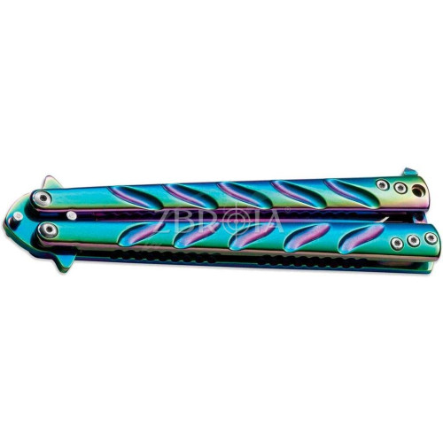 Ніж Boker Magnum Balisong Rainbow фото 2