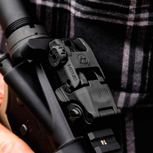 Складной целик Magpul MBUS Sight на планку Picatinny (черный) фото 7
