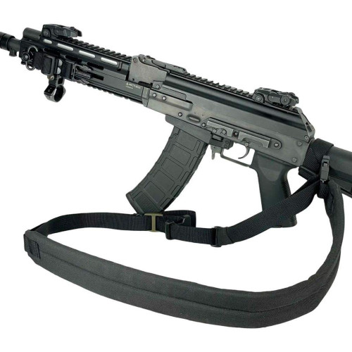 Ремень оружейный RAGNAROK трехточечный с широким наплечником «KRAKEN» sling Черный фото 2