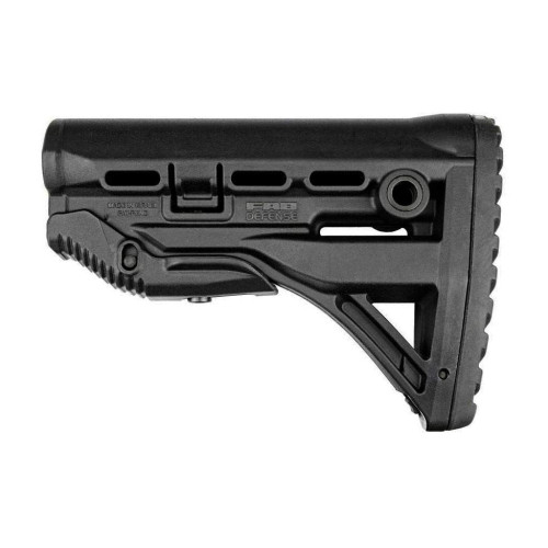 Приклад FAB Defense GL-SHOCK с амортизатором (полимер) черный фото 2