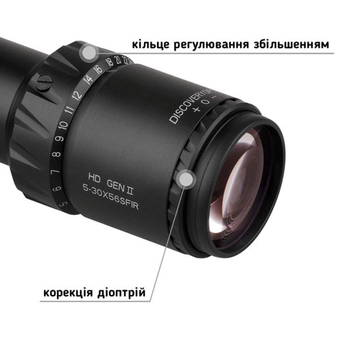 Приціл Discovery Optics HD GEN2 5-30x56 SFIR (34 мм, підсвічування) FMC фото 5