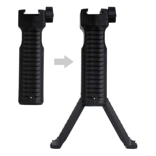 Передня рукоятка-сошки Strike Industries Bipod Grip на Picatinny (полімер) чорна фото 4