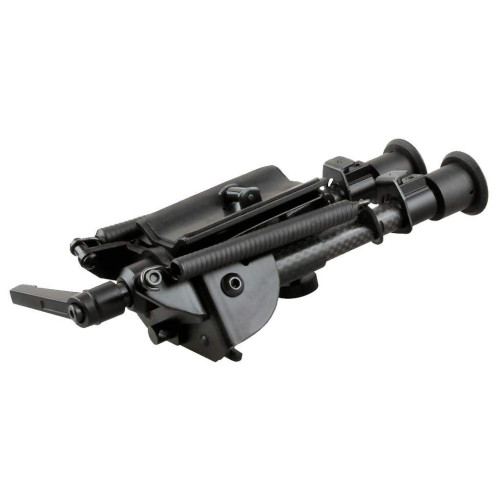 Сошки Vector Optics Carbon Fiber Swivel Bipod на антабку (высота 15.2 - 22.9 см) с переходником на Weaver/Picatinny фото 5