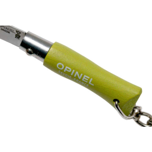 Ніж Opinel Keychain №2 Inox салатовий фото 6