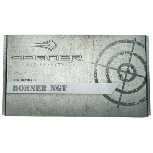 Пневматический револьвер BORNER Наган NGT кульовий (silver) фото 14