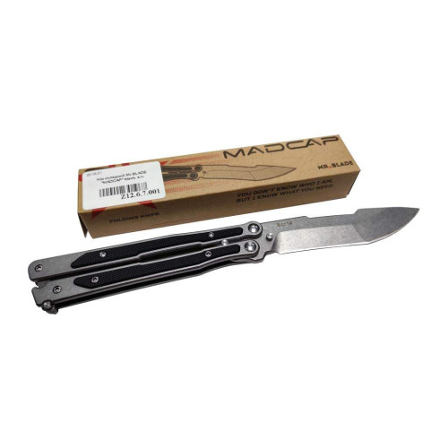Нож-бабочка Mr. Blade MadCap Black Stonewash фото 6