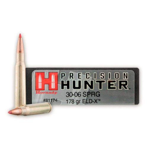 Патрон Hornady Precision Hunter кал. 30-06 пуля ELD-X, масса 11.53 гр/178 гран фото 2