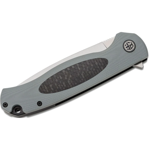 Нож складной Petrified Fish Stamp к. Carbon Fiber With Gray G10 (PFB03GAS) фото 2