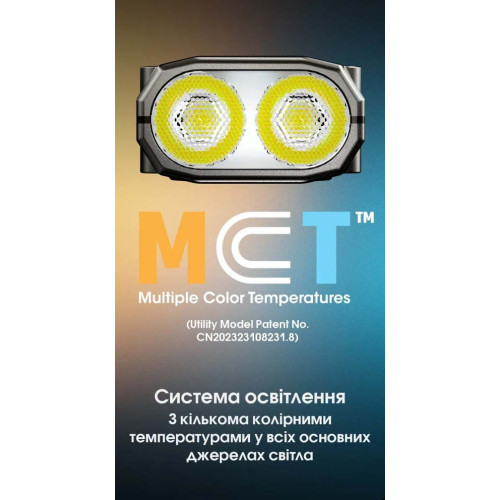 Ліхтар наключний Nitecore TINI 3 MCT чорний фото 7