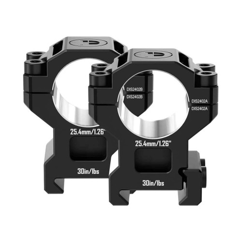Кільця Discovery Scope Mount Rings 7075AL (25.4 мм) Medium на Picatinny. ВН - 19.3 мм фото 6