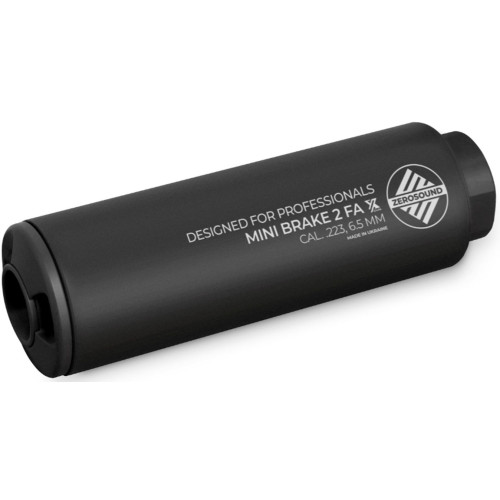 Глушитель ZeroSound TITAN MINI BRAKE II Full Auto кал. 5.45. Різьба - М24х1.5. Цвет - чёрный фото