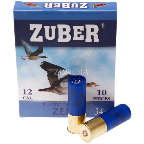 Патрон Zuber Zero кал. 12/70 дробь №5/0, навеска 34 гр фото