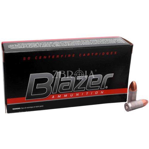 Патрон CCI Blazer кал. 9x19 мм куля FMJ, маса 8.04 гр/124 гран фото