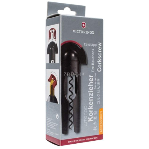 Штопор с резаком для фольги Victorinox Black фото 3