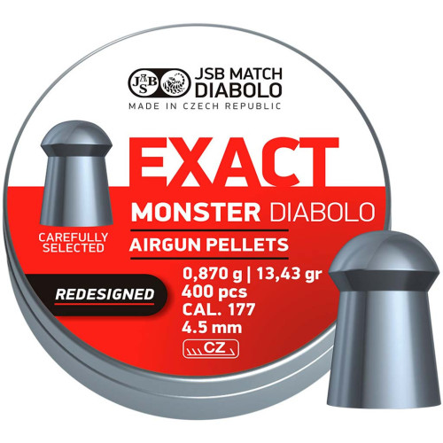 Кулі JSB Diabolo Exact Monster Redesigned (4.52 мм, 0.87 г, 400 шт.) фото