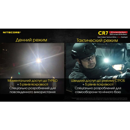 Ліхтар Nitecore CR7 фото 9