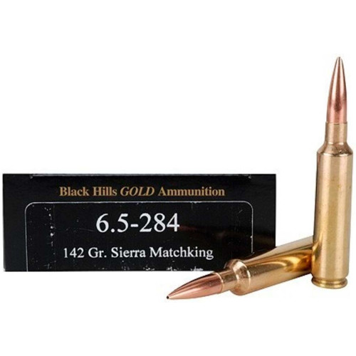 Патрон Black Hills Gold кал. 6,5x284 Norma куля Sierra MatchKing HPBT, маса 9.2 гр/142 гран фото