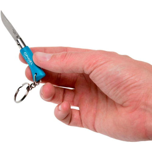 Ніж Opinel Keychain №2 Inox блакитний фото 7