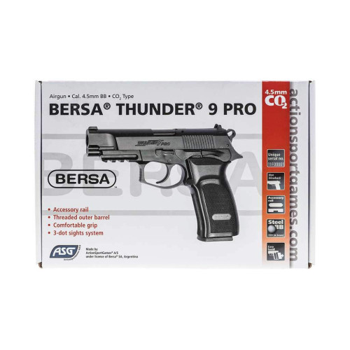 Пневматичний пістолет ASG Bersa Thunder 9 Pro фото 9
