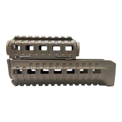 Цевье DLG Tactical (DLG-099) для АК-47/74 c 2-мя планками Picatinny + слоты M-LOK (полимер) койот фото 3
