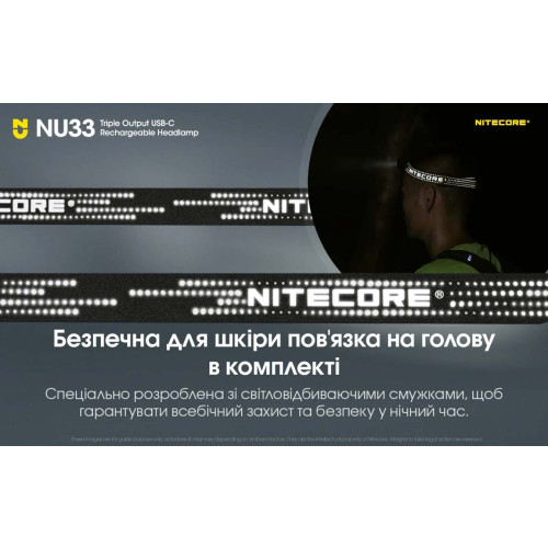 Ліхтар налобний Nitecore NU33 фото 12