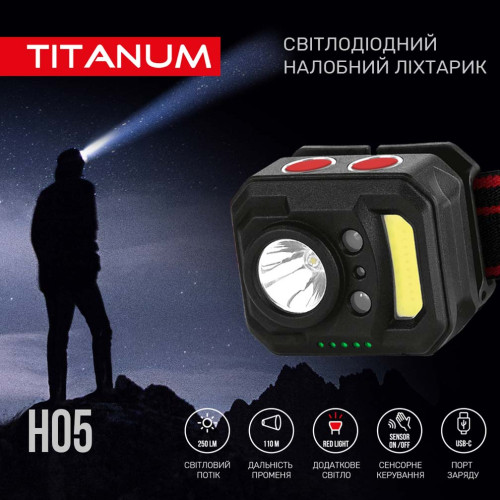 Налобный светодиодный фонарь TITANUM TLF-H05 фото 5