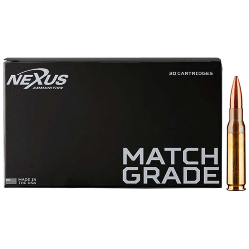 Патрон Nexus кал. 308 Win куля Sierra MatchKing HPBT, маса 11.34 гр/175 гран фото