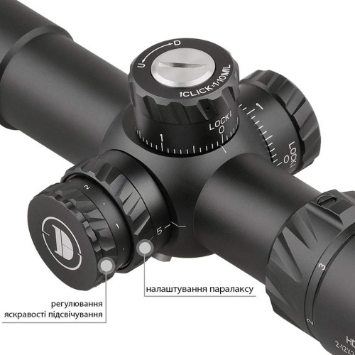 Прицел Discovery Optics HD 2-12x24 SFIR FFP (30 мм, подсветка) фото 3
