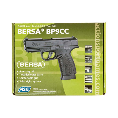 Страйкбольный пистолет ASG Bersa BP9CC Blowback - СО2 кал. 6 мм (17308) фото 9