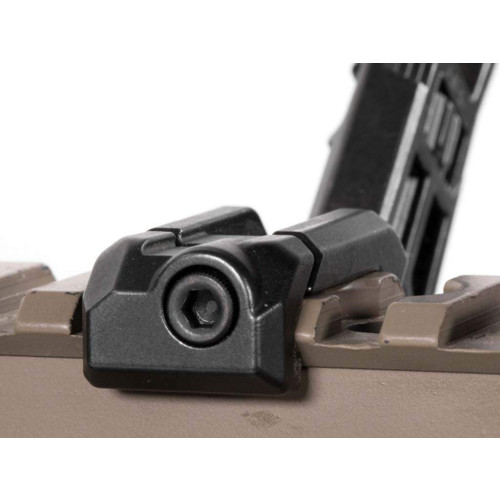 Складная угловая мушка Magpul MBUS Pro Offset на планку Picatinny (черный) фото 9