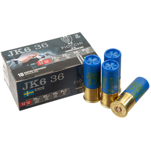 Патрон Fiocchi JK36 кал. 12/70 дріб №2, навіска 36 г фото